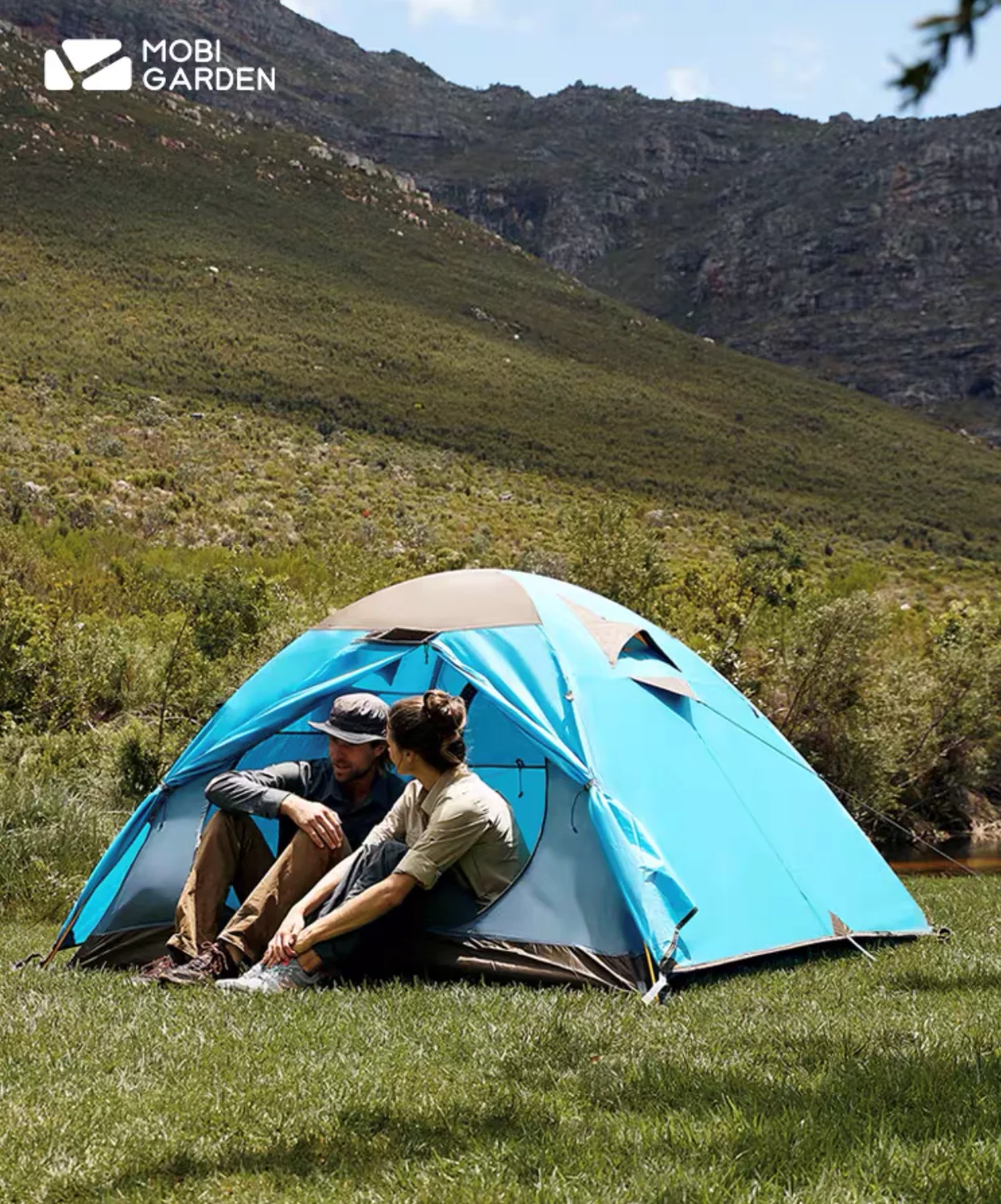 Verkauf Mobi Garten Kalt Berg 1/2/3/4 Outdoor Zelt 1-4 Person Double Layer Wasserdicht Camping Wandern Bergsteigen Big Familie Zelt