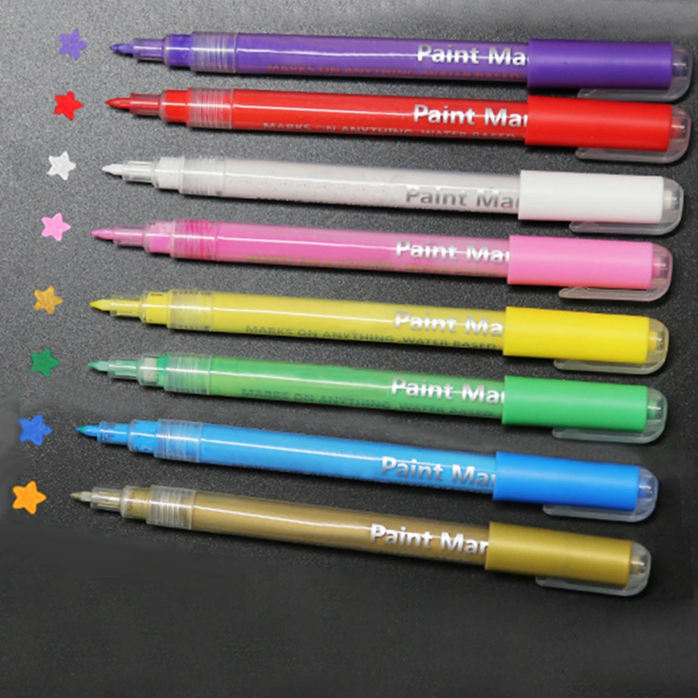 Фото Водостойкие художественные маркеры канцелярские принадлежности ручка для