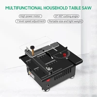 24v 100w electric table saw mini desktop electric saw cutter speed angle adjustable chainsaw for wood plastic acrylic cutting