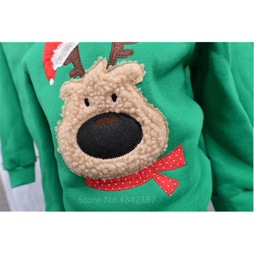 Семья сот ветствующие Рождественская одежда Рождественский свитшот с длинными