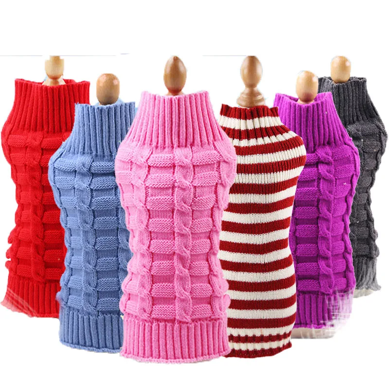 Свитер для собак и кошек вязаный свитер маленьких XS Осень Одежда Такс|Толстовки