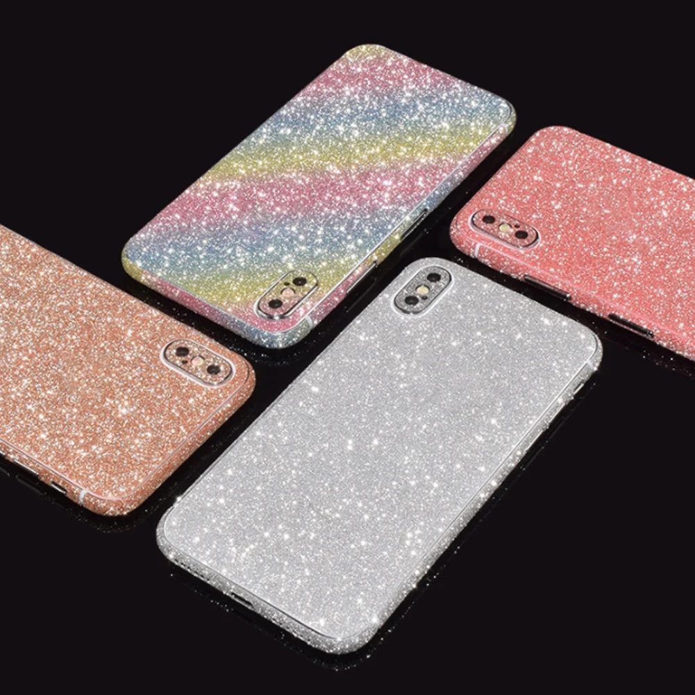 Блестящая пленка на заднюю панель для iPhone 11 Pro XS MAX XR X блестящая задняя крышка