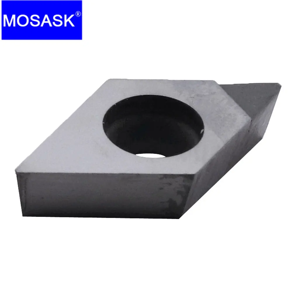 

MOSASK 1PCS DCGT 0702 11T3 02 04 08 PCD Copper Aluminum CNC Lathe Turning Finish Machining Diamond Carbide Inserts