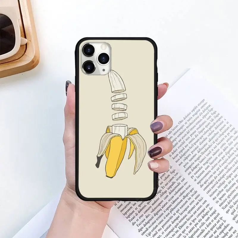 

Fruit Banana Lemon Phone Case for iPhone 11 12 pro XS MAX 8 7 6 6S Plus X 5S SE 2020 XR mini
