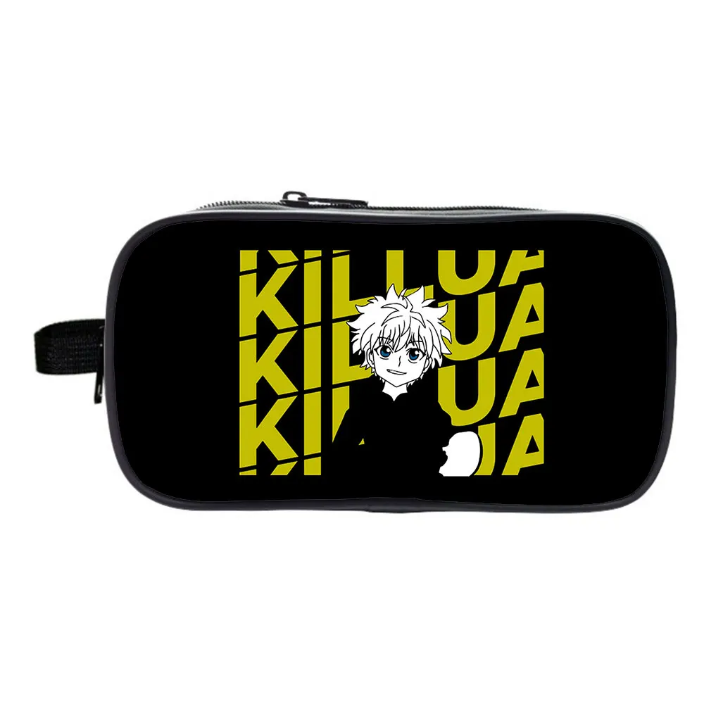 

Hunter X Hunter Pencil Case Kids Cartoon Double Layer Pencil Box HxH 3D Print Anime Girl Cosmetic Bags Boys Stationery Case
