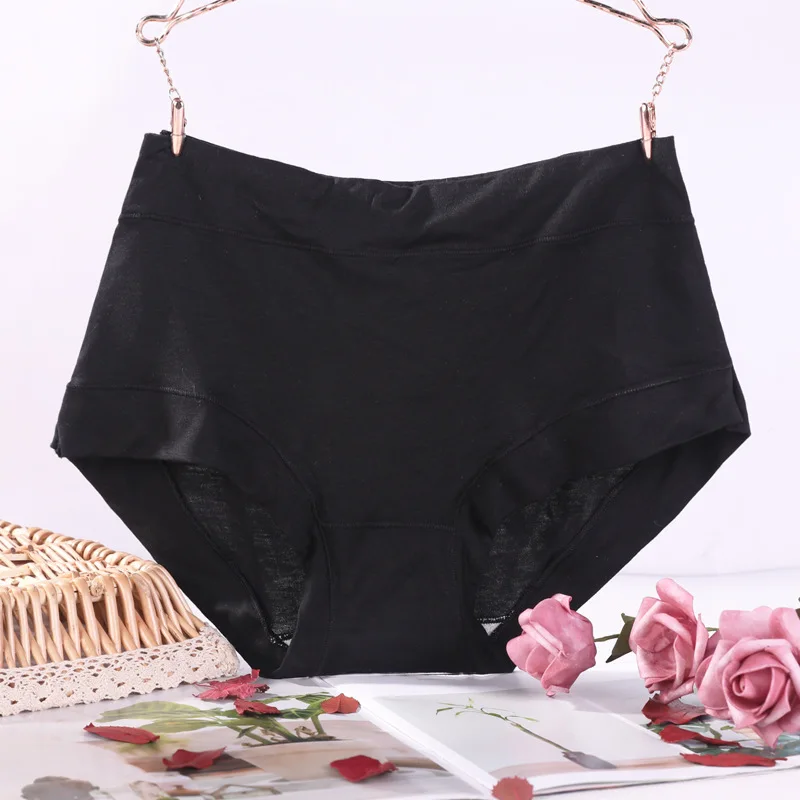 

Seamless Panties Modal Briefs For Women Lingerie Soft Underpants Plus Size Mid-Waist Breathable Underwear Female Intimates