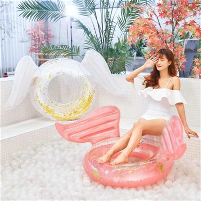Розовые крылышки для взрослых плавающие в Интернете знаменитые летние надувные