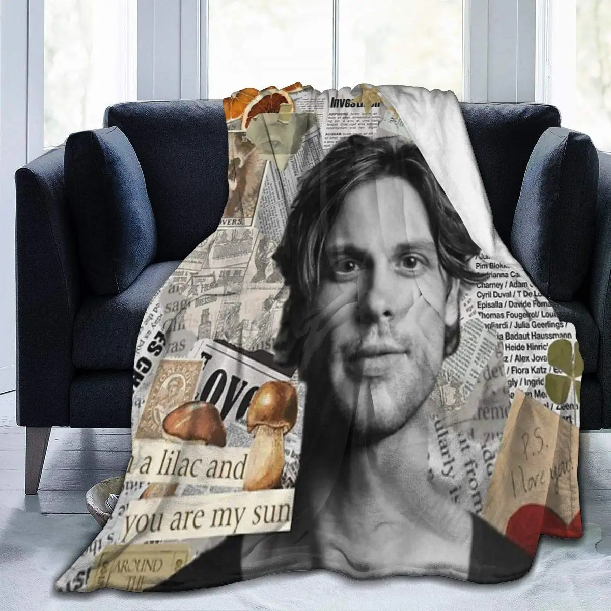 

Super Soft Light Weight Fuzzy Throw Blanket Summer Quilt Cute Man You are My Sun for Bed Couch Sofa 150x220cm for Throw Adult