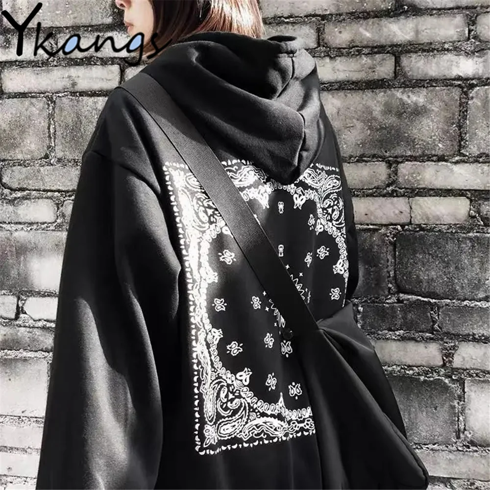 

Свитшот женский в стиле Харадзюку, свободная уличная одежда в стиле «хип-хоп», с винтажным принтом, в стиле Хай-стрит, уличная одежда в Корей...