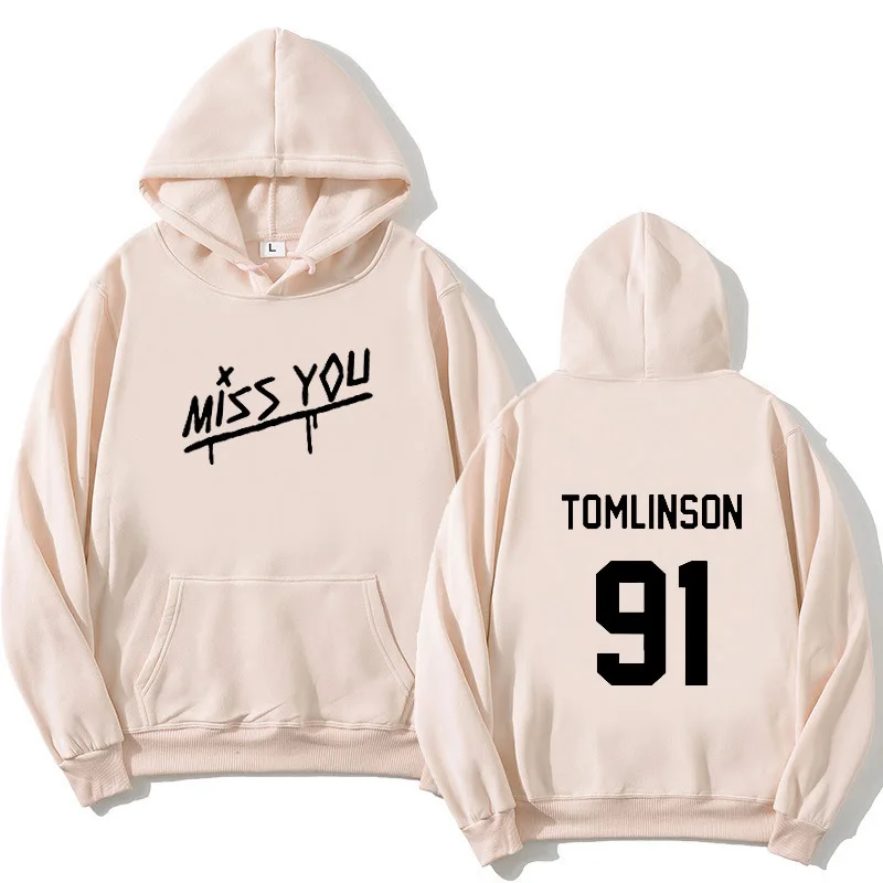 

Sweatshirts Louis Tomlinson English Pattern Design Number 91 Hoodies Men's Black Harajuku Pullovers Oversize Sweatshirt Tops