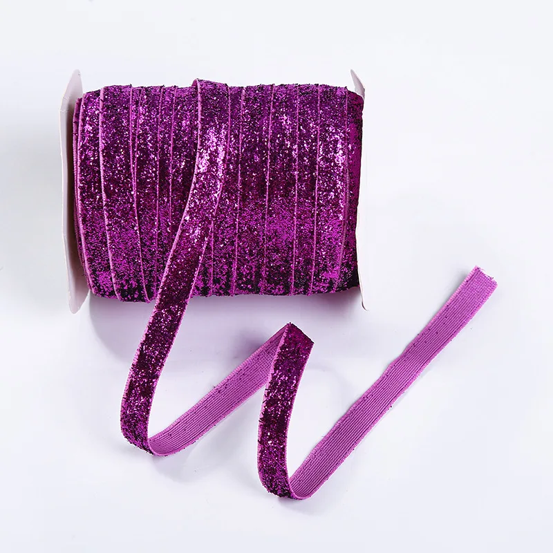 Односторонние неэластичные атласные ленты с металлическим блеском 5 ярдов