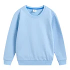 Осенняя хлопковая детская Свободная Повседневная Толстовка пуловер для маленьких мальчиков и девочек рубашки для подростков Детские однотонные Топы