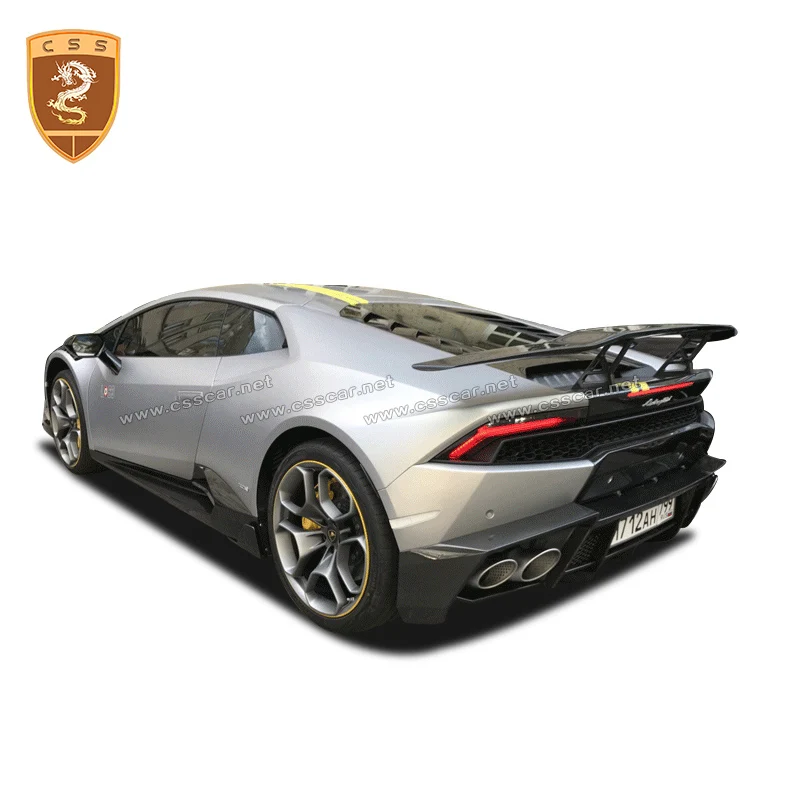 Для lamborghini Huracan LP610 Стайлинг автомобиля из настоящего углеродного волокна задний
