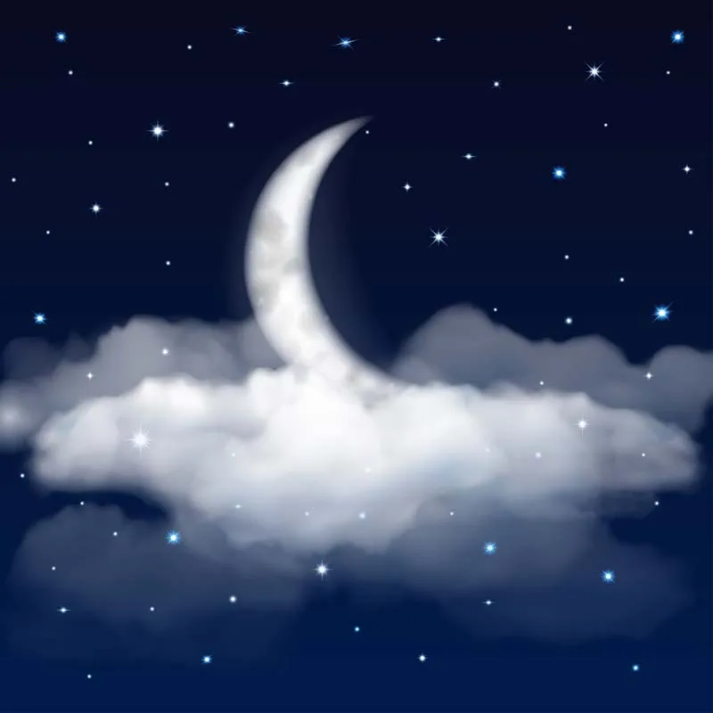 

Vinyl Photography Background Computed Printed Children Moon Star Sky Backgrounds for Photo Studio F-2732