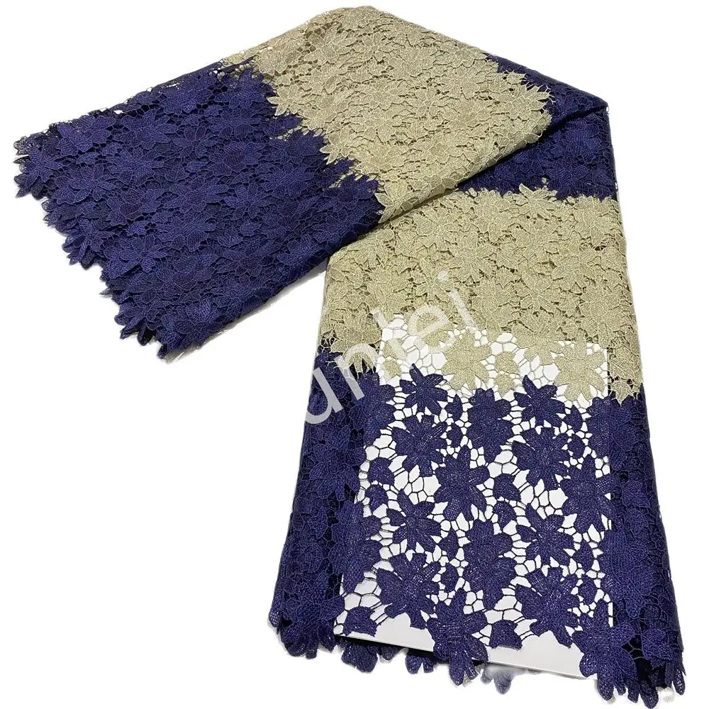 Африканская Европа Нигерия мягкая Водорастворимая кружевная ткань 2021 Новый