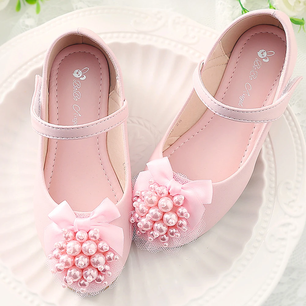 

Little Girls Fancy Princess Shoes for Kids Back to School Performance Flats Shoes Flower Girls Spring Autumn Shoes Soft Insole