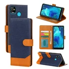 Чехол-книжка для Tecno POP 5, кожаный, с магнитной застежкой