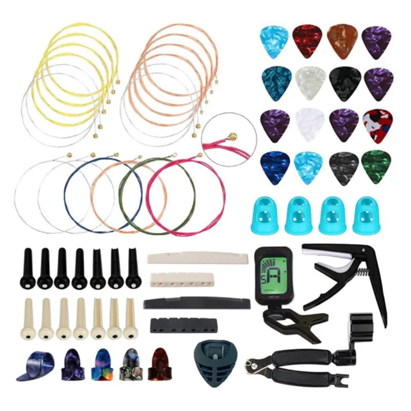 

Dropship-Guitar Accessories Kit, Guitar Changing Tool, Including Guitar Strings, Tuner,for Guitar Players and Guitar Beginners