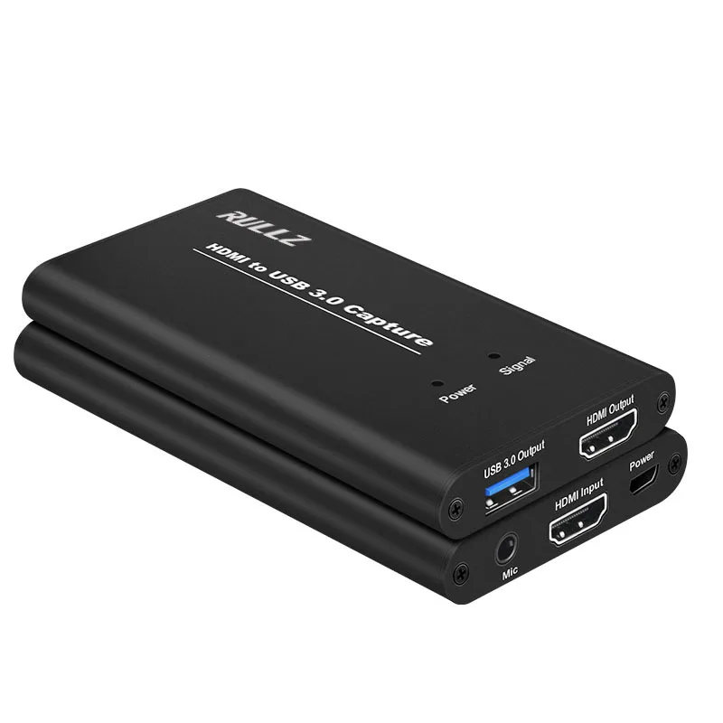 1080P 60fps Full HD видео рекордер микрофон HDMI к USB 3,0 видео Захват карты устройство для Mac Windows Linux OBS Vmix прямая потоковая передача