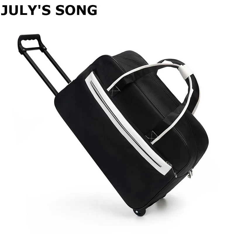 Дорожные сумки JULY'S SONG плотный Оксфордский чемодан на колесиках большой