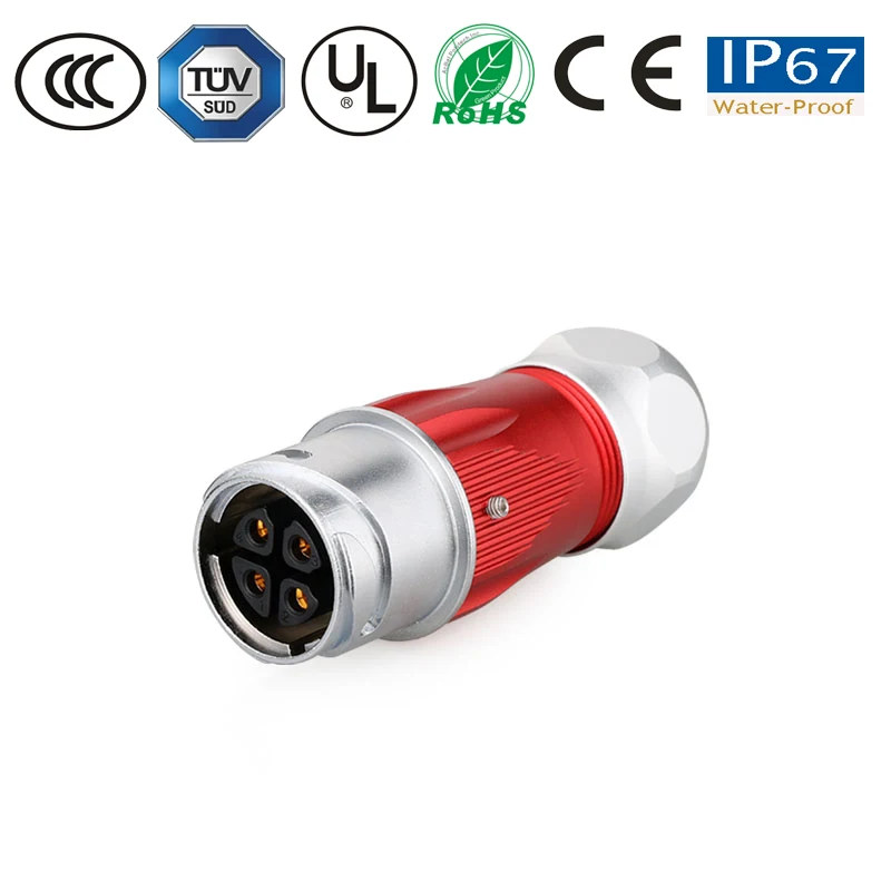 Водонепроницаемый Штекерный разъем фоторазъем 4 контакта