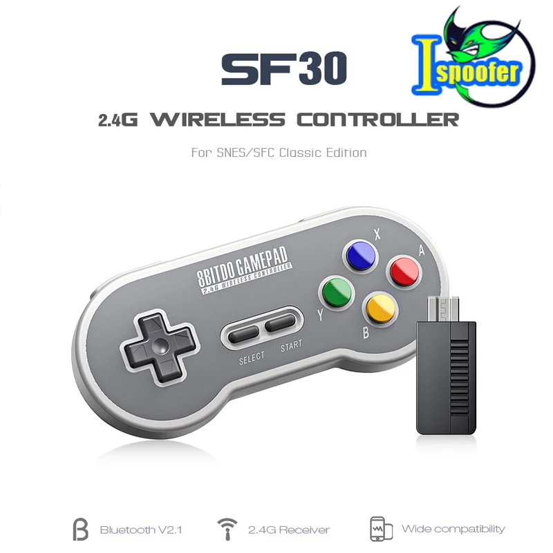 8bitdo SF30/SN30 Pro 2 4G беспроводной USB и Bluetooth контроллер геймпад для SNES Классическое