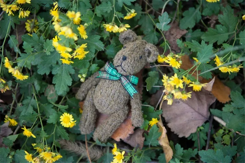 dark green bear Jane Z Ann кукла ручной работы для фотосъемки новорожденных кролик девочка медведь свинья кошка реквизит для студийной съемки аксессуары - Цвет: dark green bear