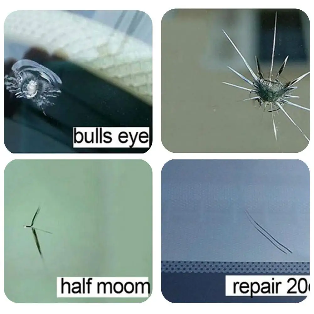 

DIY Car Windshield Repair Repair Agent Syringe Base Kit Tools Auto Glass Windscreen Set Give Door Handle Protective Decorative