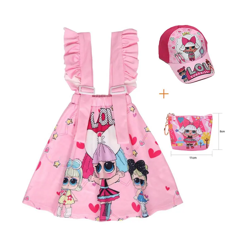 Сюрприз большая кукла с глазами детская одежда героями мультфильмов для девочек