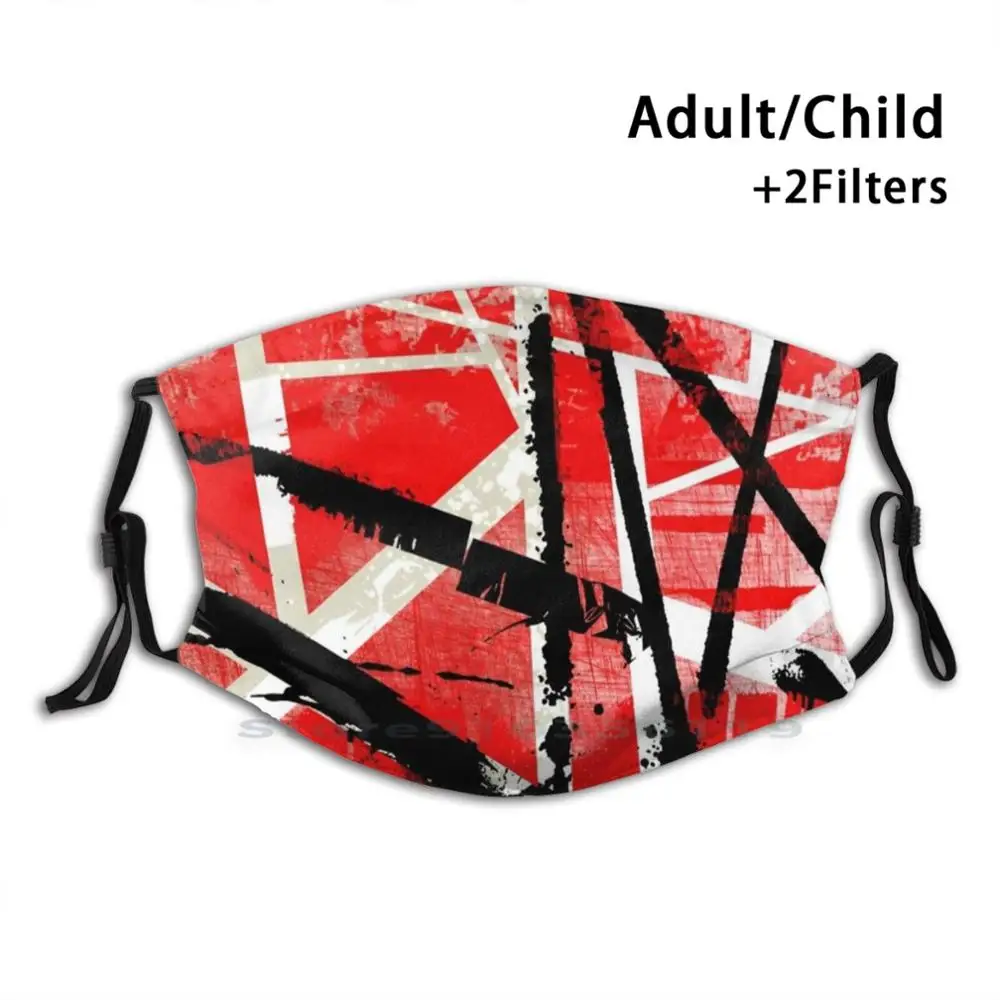 Van 'Spraypack' Halen интерпретация для взрослых детей моющаяся забавная маска лица с