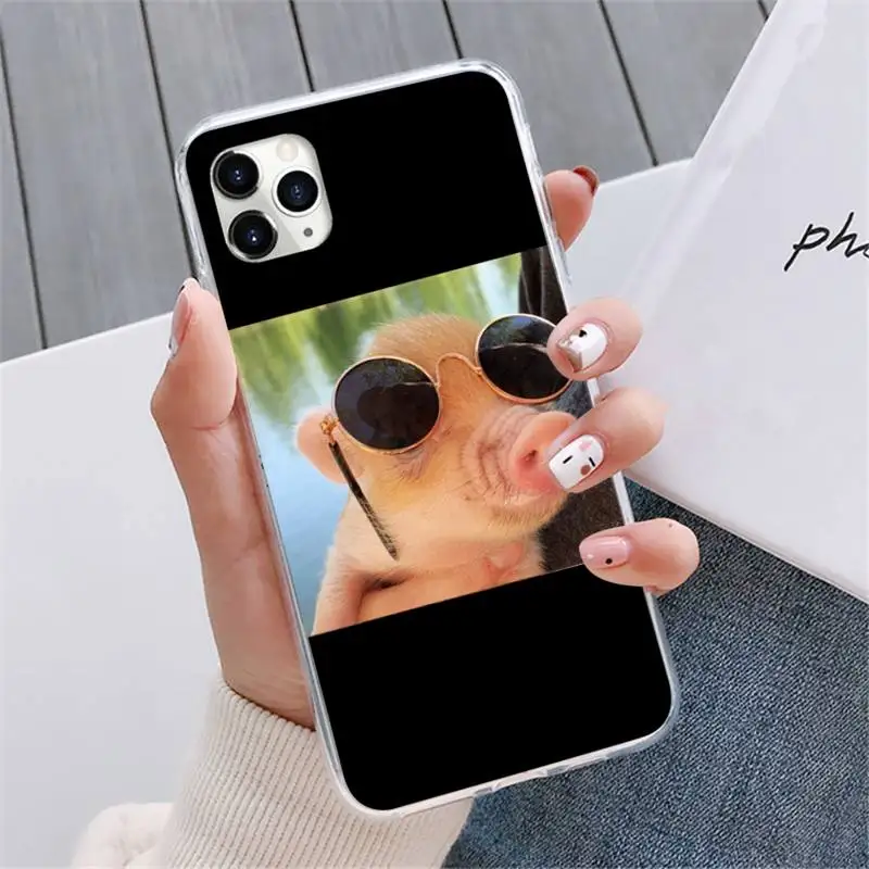 

Cute pink pig Phone Case For iphone 12 5 5s 5c se 6 6s 7 8 plus x xs xr 11 pro max mini