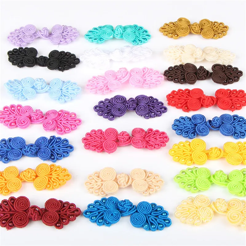 5pairs Chinese Handmade Cheongsam Buttons Knot Fastener DIY Handcraft clothing decorative accessories|Пуговицы| |