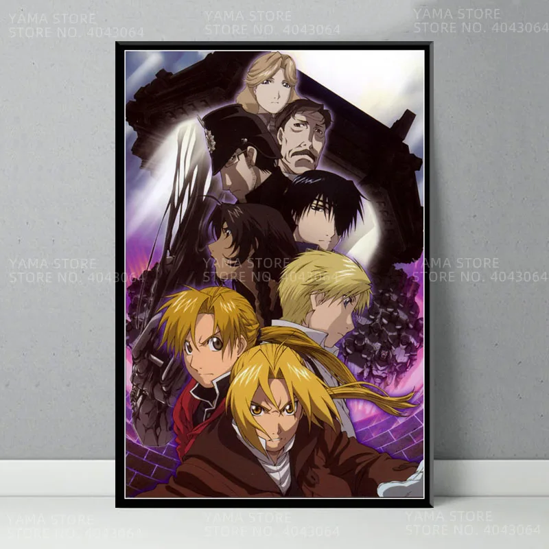 J170 цельнометаллический альхимик классический японский аниме настенная Картина
