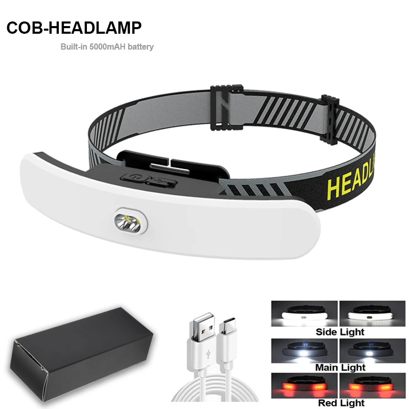 

Налобный фонарь, 1000 лм, зарядка по USB