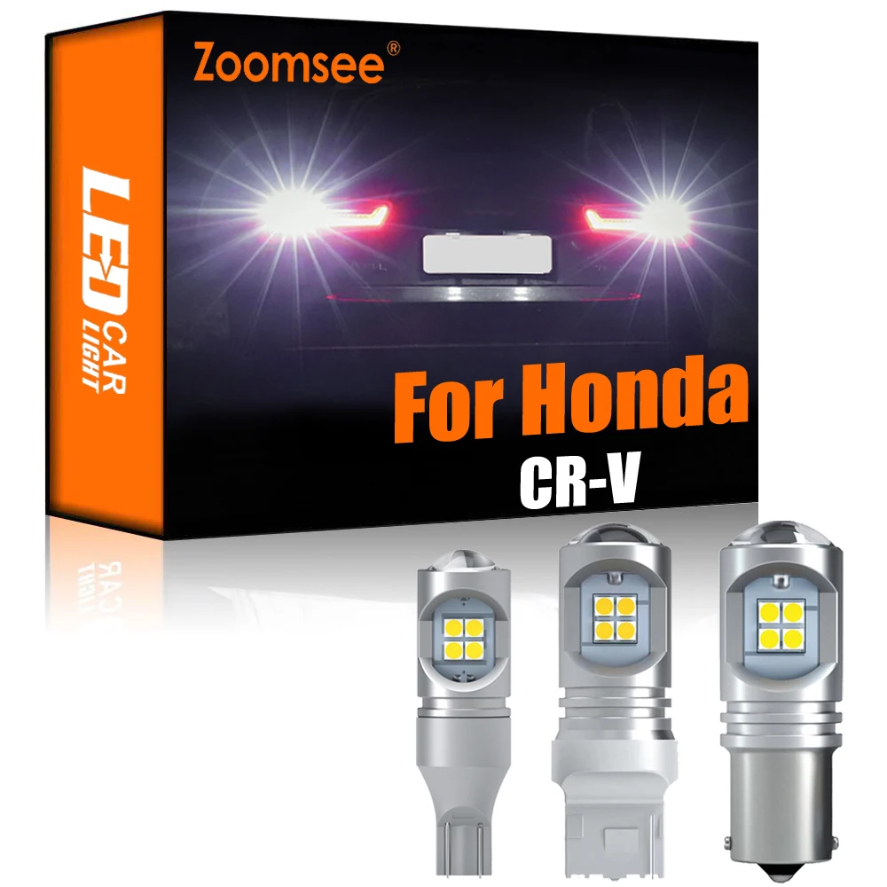 Zoomsee-bombilla LED de marcha atrás blanca para Honda, luz trasera de respaldo Exterior Canbus, para Honda CR-V CRV I II III IV V MK 1 2 3 4 5 1995-2020, 2 uds.