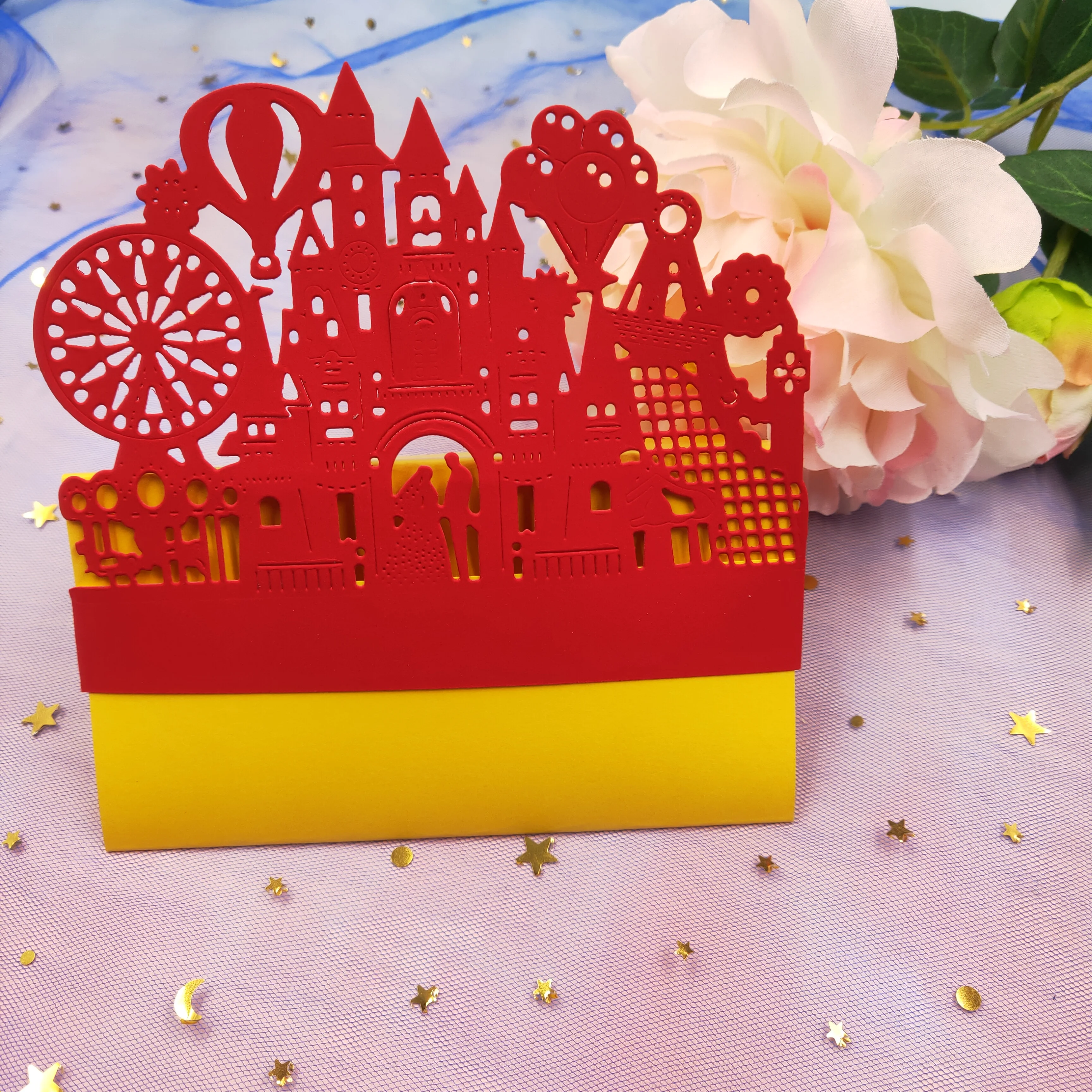 Металлические пресс формы в виде замка для свадьбы новинка 2019 штамп скрапбукинга