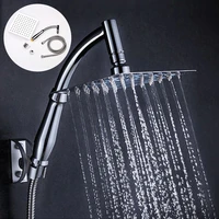 8 stainless steel square shower head shower arm stainless steel hose high pressure wall mounted rainfall showerhead set
