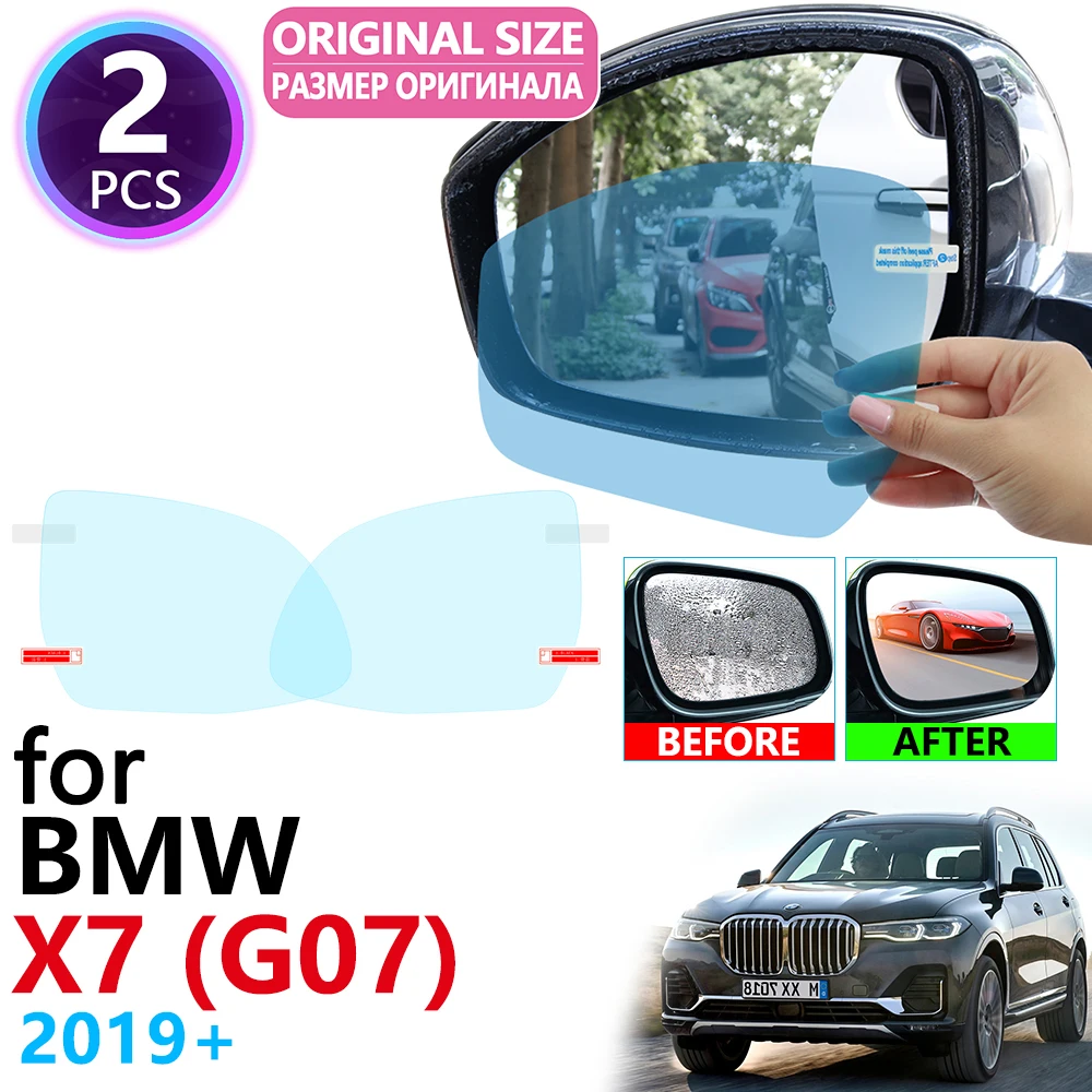 

Для BMW X7 G07 X7 G07 2019 2020 2021 полное покрытие зеркало заднего вида противотуманные пленки непромокаемые противотуманные пленки чистые автомобиль...