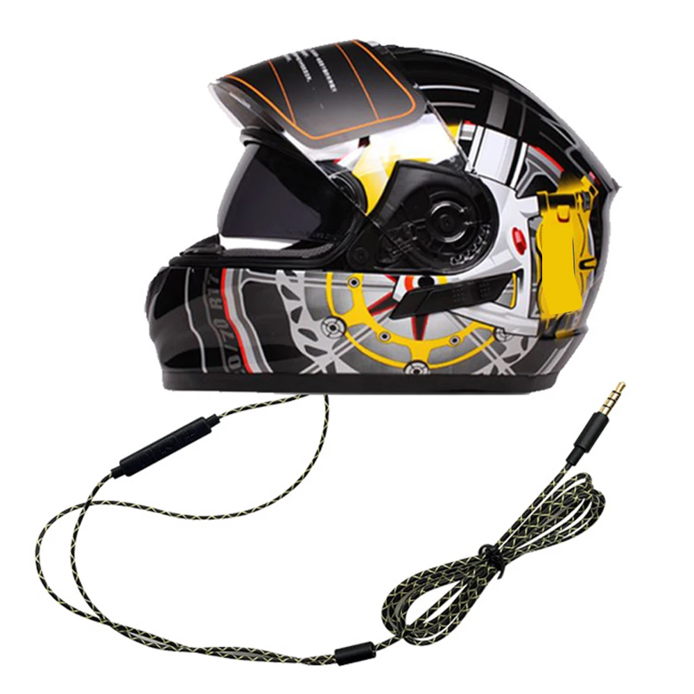 Универсальные наушники для мотоциклетного шлема прочные волшебные наклейки