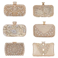 diamond wedding clutch purse luxury women handbag design party shoulder bag flower hollow out pattern ladies evening bag zd2078