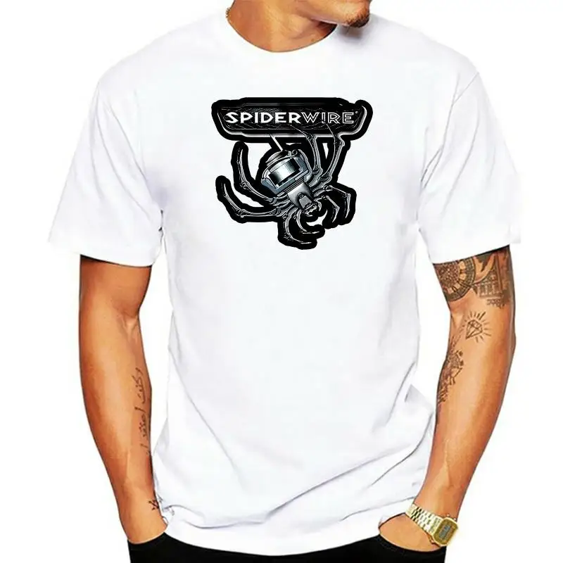

new SPIDERWIRE Logo Fishing Reels Rods Tools Abu Garcia Mens T-Shirt S to 3XL