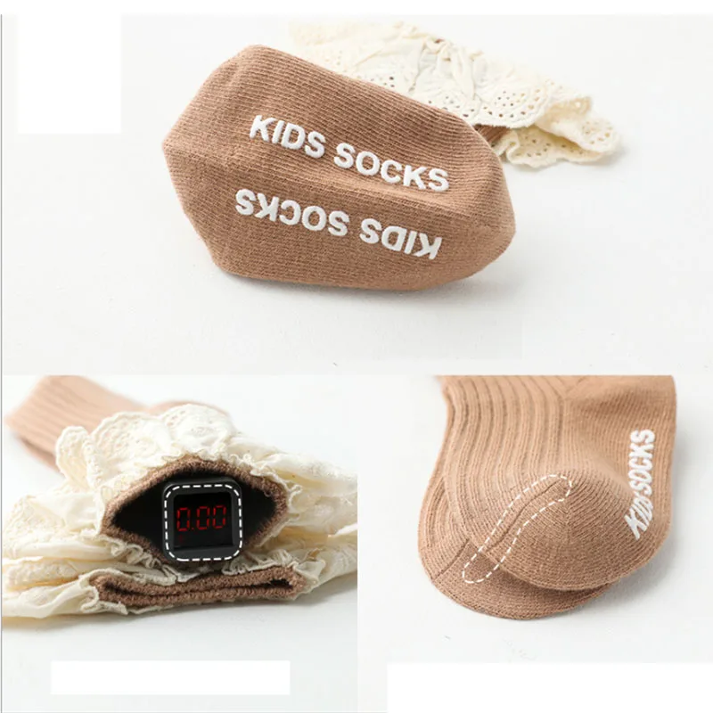 

Baby socks New Kids Toddlers Girls Knee High Long Soft Cotton Lace Baby Children Socks Baby Girl socks 0 to 3 years