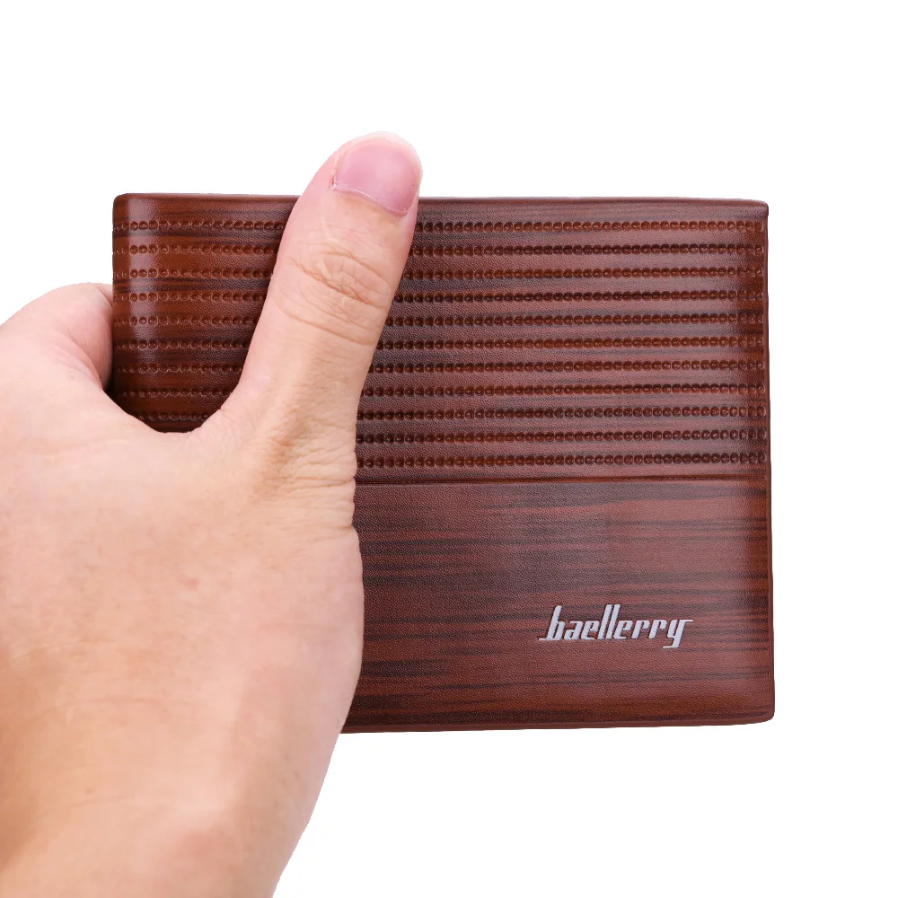 Gemeer Ретро стиль мужской кожаный Роскошный кошелек короткий тонкий мужские