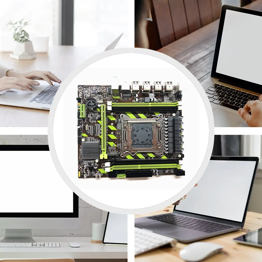 X79 LGA 2011 Socket M-ATX Motherboard with E5 2640 CPU SATA III M.2 NVME SSD 16GB MAX 1600Mhz DDR3 ECC For Intel gaming set |