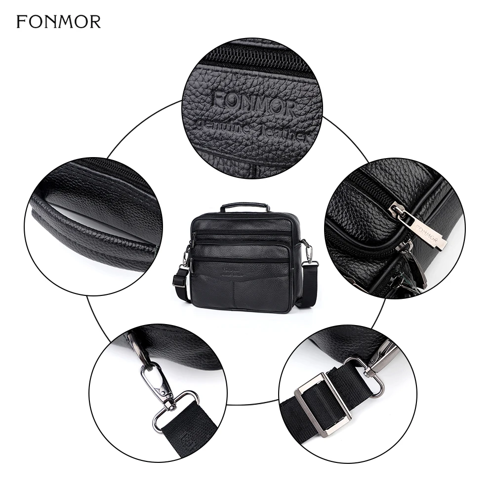 Мужской портфель Fonmor на молнии мессенджеры ремне деловые сумки через плечо