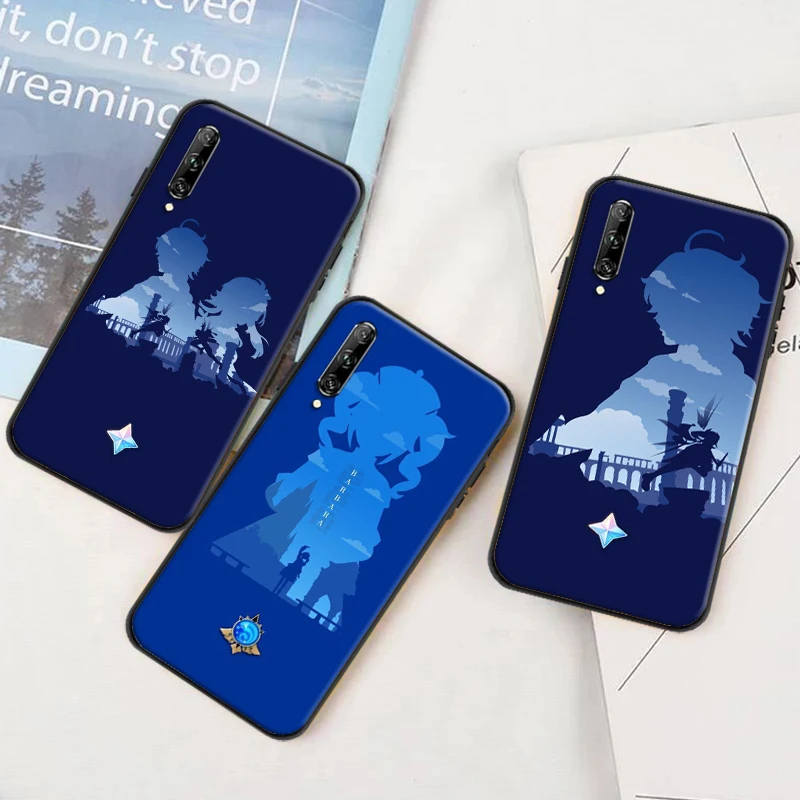 

Anime Genshin Impact Phone Case For Huawei P Smart Z 2019 2021 P20 P30 P40 Lite Pro Plus Soft TPU Cases Funda Coque