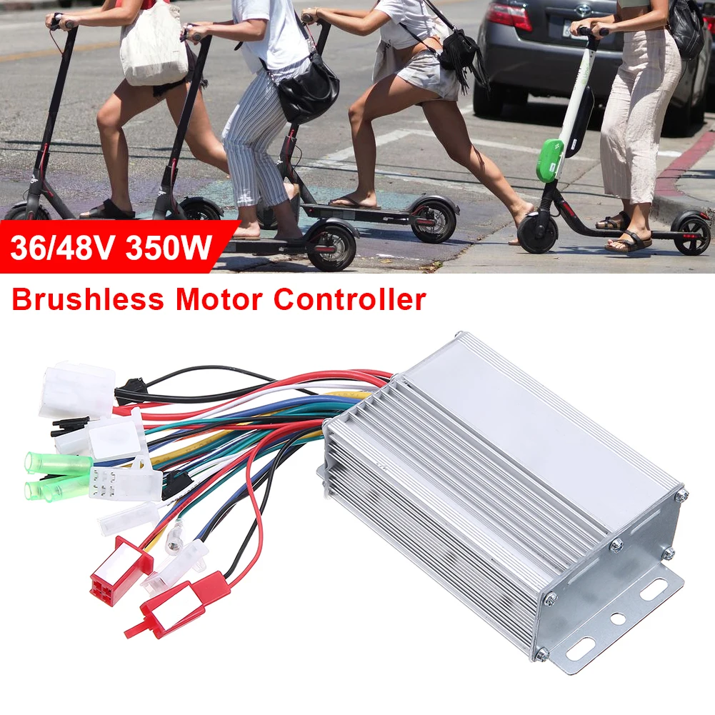 Electric Bike Brushless Motor Controller DC 36V/48V 350W Bicycle Accessories for E-bike Scooter | Спорт и развлечения