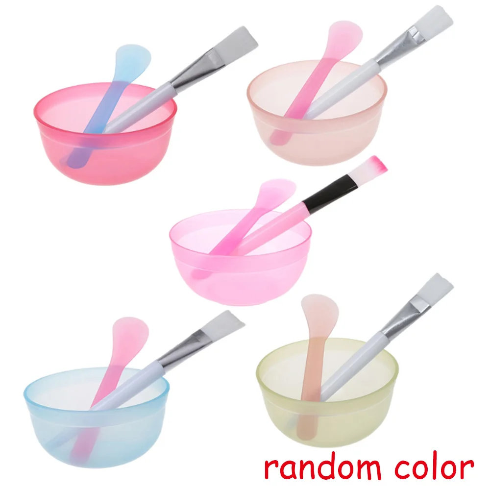 MULTICOLOR Набор женских масок для лица, набор чаша для приготовления маски для лица, набор шпателей, ложка, косметический инструмент для ухода за кожей - Цвет: MULTICOLOR
