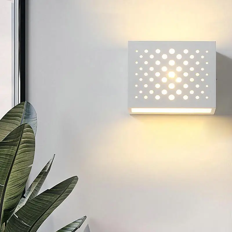 7 Вт G9 из Белого Гипса лампа корпус светодиодный настенный светильник LED