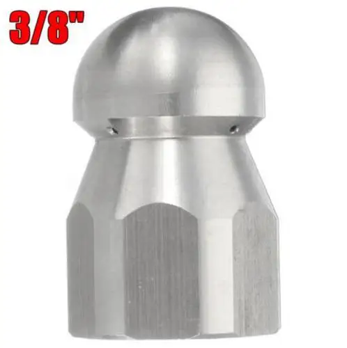 

1pc 3/8 "F Pressure Washer Drain Sewer Cleaning Pipe Jetter Rotary Nozzle 5 Jet